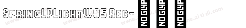 SpringLPLightW05 Reg字体转换